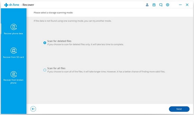 Rechercher les fichiers supprimés