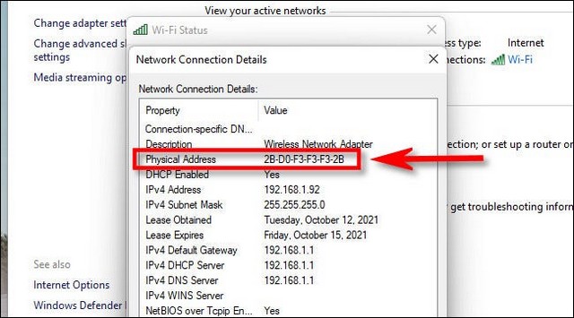 Trouver votre adresse MAC sur Windows 11