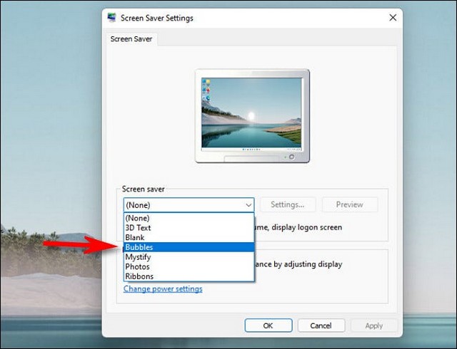 Utiliser un économiseur écran dans Windows 11