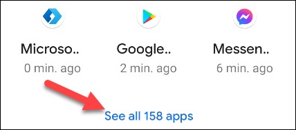 Appuyez sur Voir toutes les applications