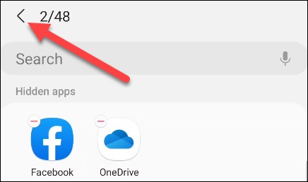Appuyez sur la flèche