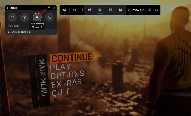 Cliquez sur le bouton Enregistrement