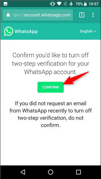 Code PIN WhatsApp oublié