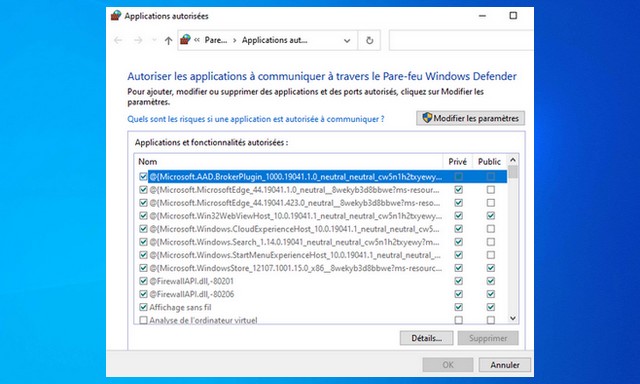 Comment autoriser une application via le pare-feu Windows 10