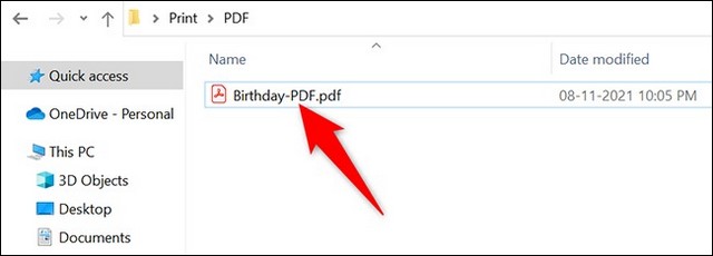 Comment convertir PNG en PDF sur Windows 11