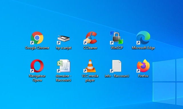 Comment créer un raccourci sur le bureau sous Windows 10
