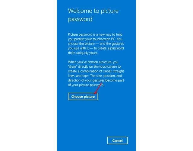 Configurer un mot de passe image