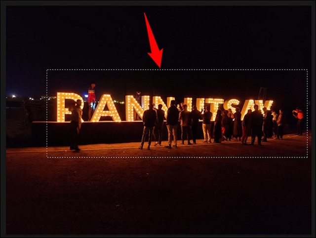 Désélectionner la zone avec une option de barre de menus