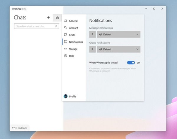Installer WhatsApp Beta UWP