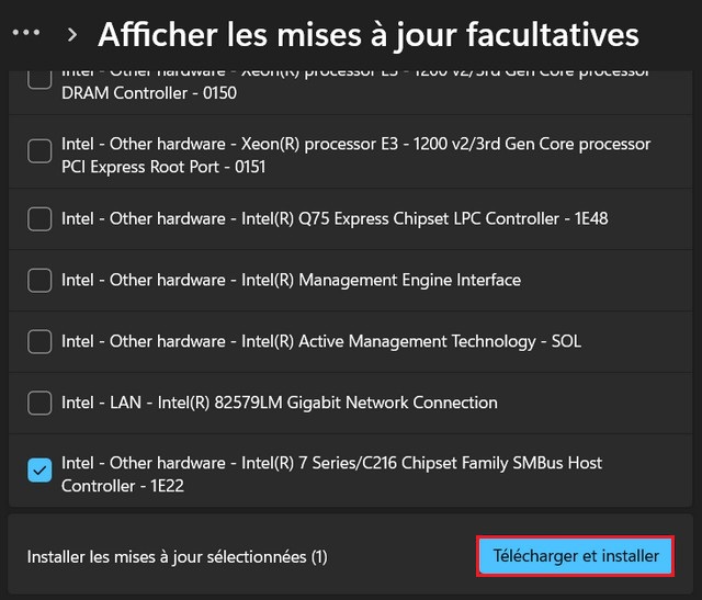 Installer des mises à jour facultatives sur Windows 11