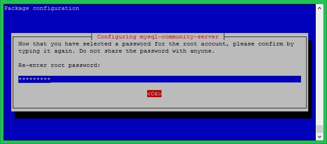 Le mot de passe de l'utilisateur root MySQL