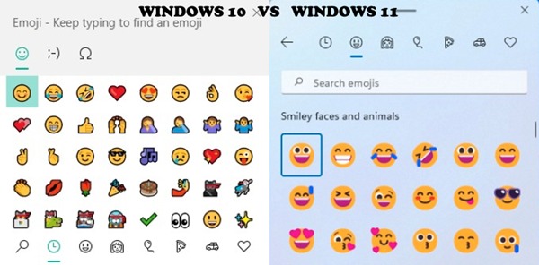 Les nouveaux emojis de Windows 11