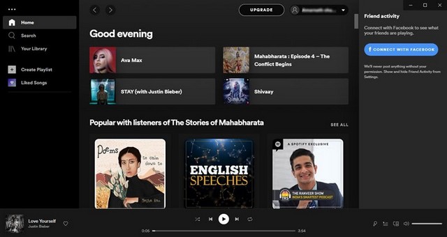 Ouvrez la version de bureau de Spotify