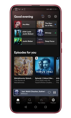 Ouvrez l'application Spotify