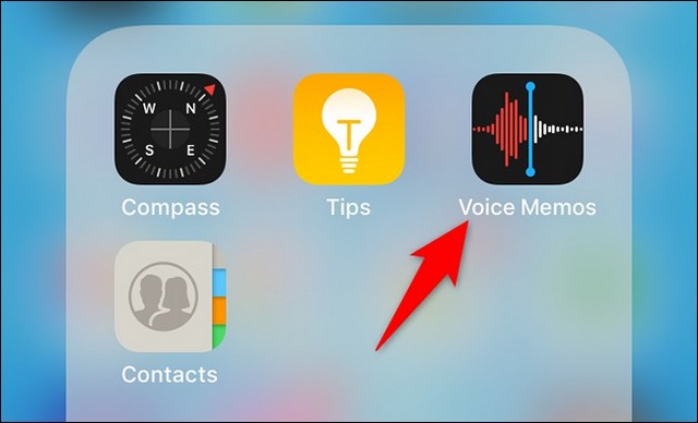 Ouvrez l'application Voice Memos