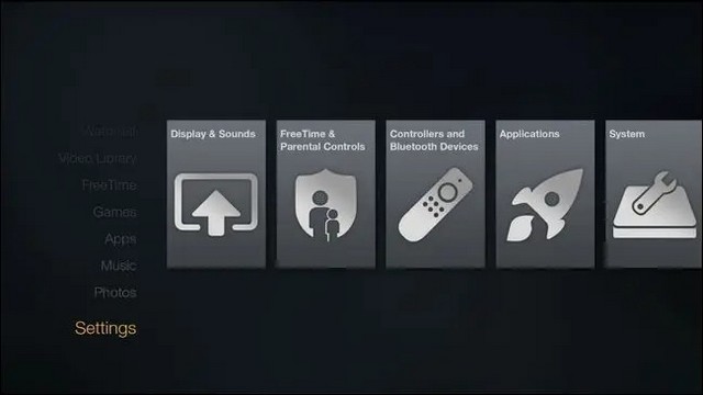 Paramètres Amazon Fire TV