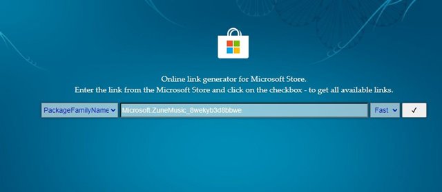 Sélectionnez PackageFamilyName