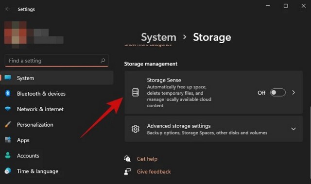 Storage Sense