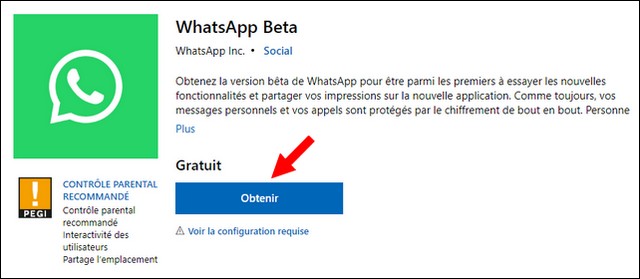 Télécharger WhatsApp Beta UWP sur Windows