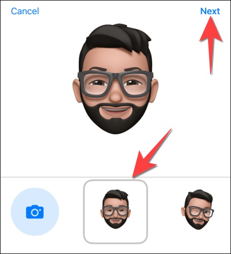 Utiliser Memoji comme photo d'identité