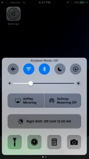 Afficher le Centre de contrôle
