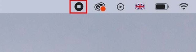 Arrêter l'enregistrement d'écran sur votre Mac