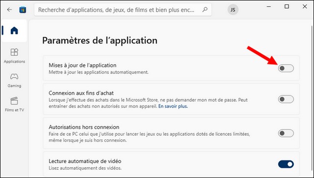 Bloquer la mise à jour des logiciels