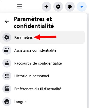 Cliquez sur Paramètres