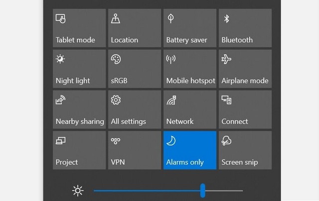 Désactivez le Bluetooth à l'aide du centre d'action