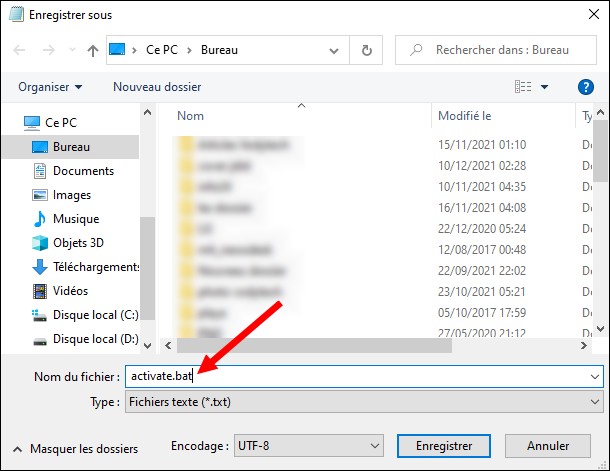 Enregistrer le Bloc-notes