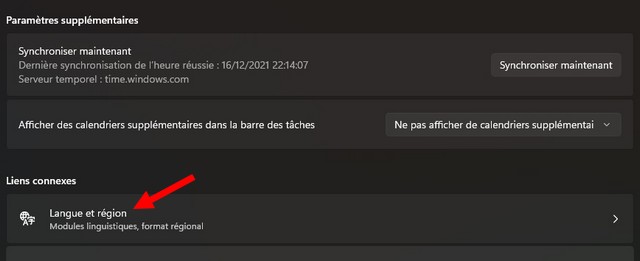 La section Liens connexes