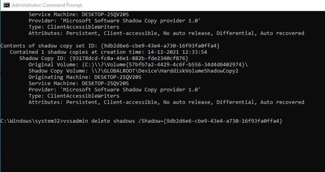 Les points de restauration du système