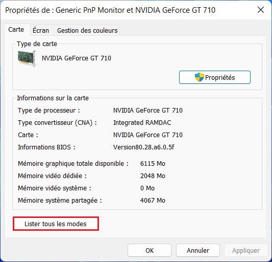 Modifier la résolution d'écran dans Windows 11