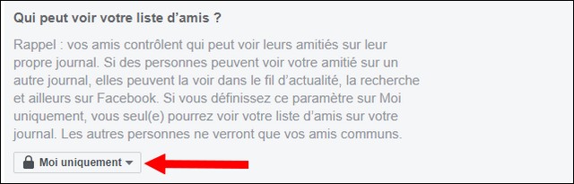 Qui peut voir votre liste d’amis