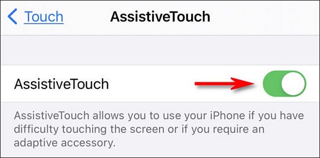 Redémarrer un iPhone 13 à l'aide d'AssistiveTouch