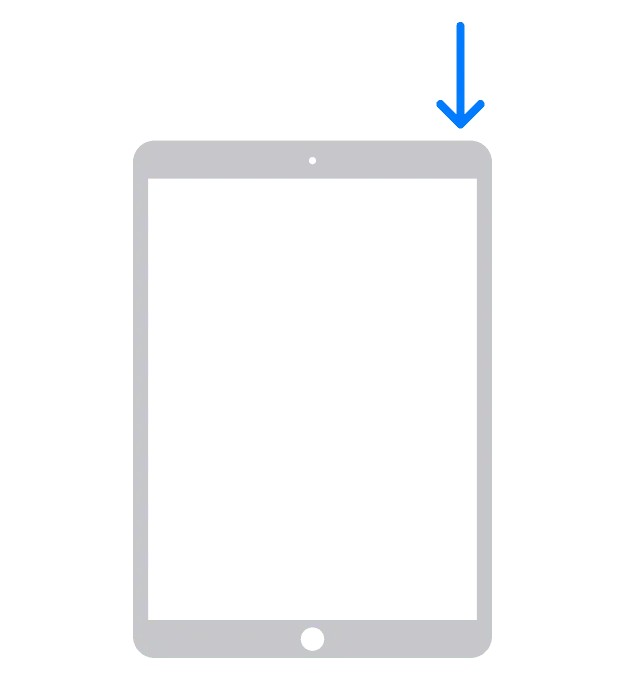 Redémarrez les iPad avec le bouton d'accueil