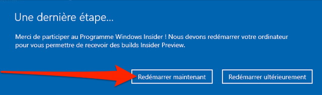 Redémarrez votre PC