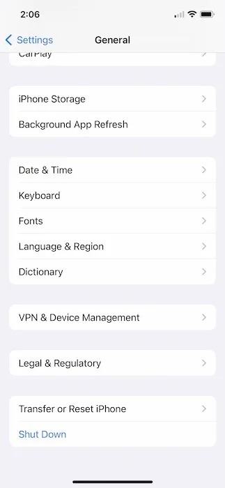 Réinitialiser les paramètres réseau