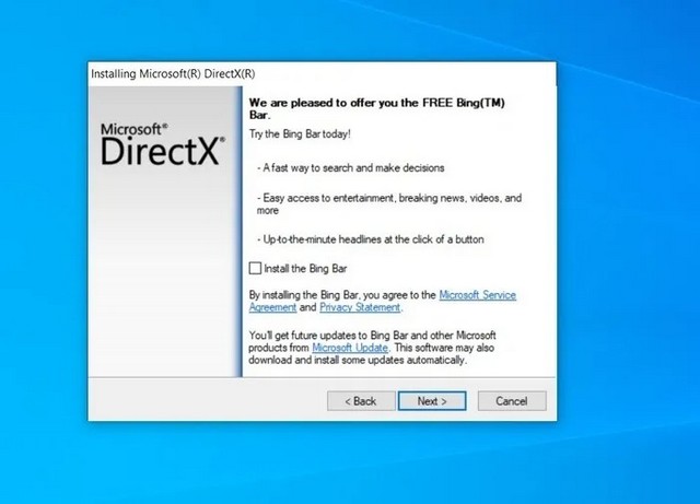 Réinstaller DirectX sur Windows 10