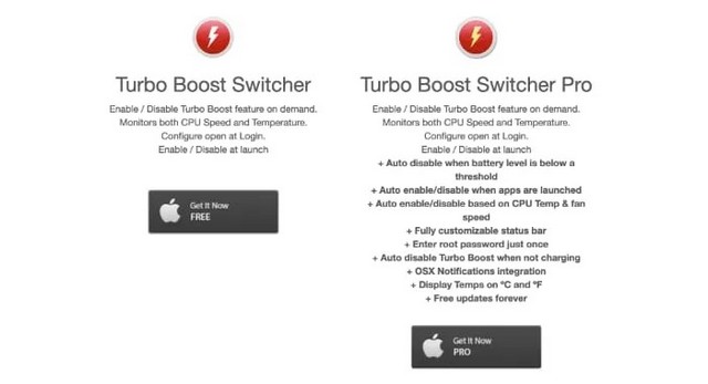 Turbo Boost Switcher