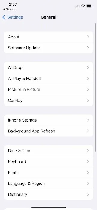 Vérifiez les mises à jour iOS