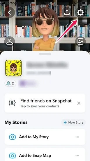 Accéder aux paramètres Snapchat