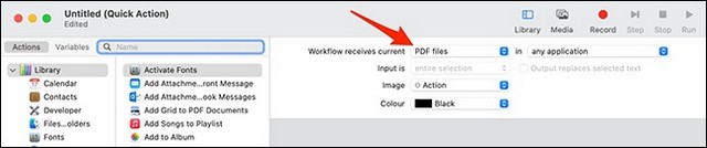 Choisissez Fichiers PDF