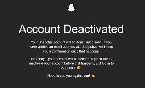 Comment supprimer un compte Snapchat