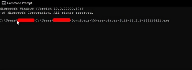Installer le programme à l'aide de l'invite de commande