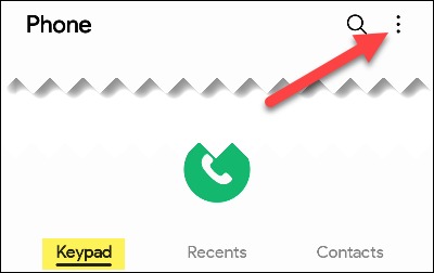Ouvrez l'application Téléphone