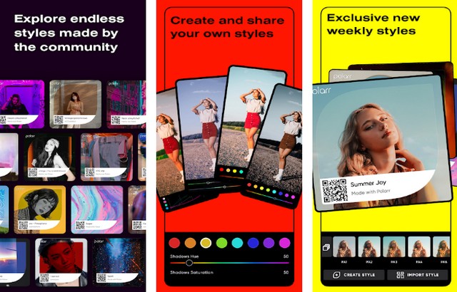 Polarr - meilleure alternative à Photoshop