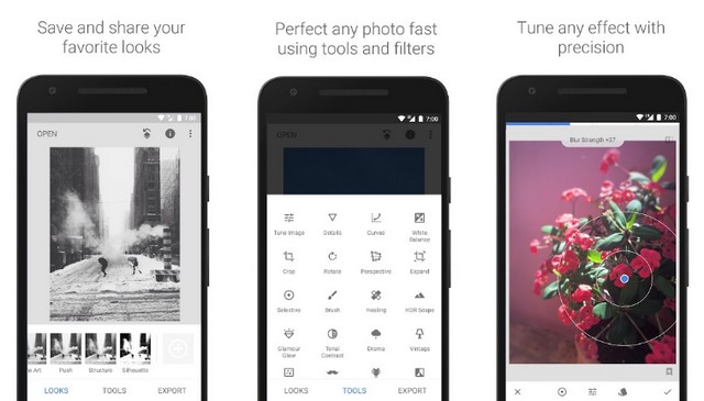Snapseed - meilleure alternative à Photoshop
