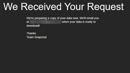 Télécharger les données Snapchat