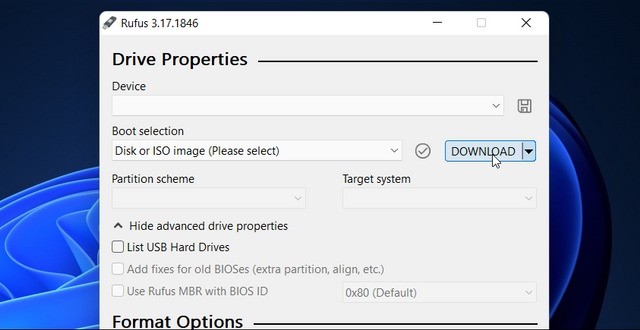 Télécharger l'image ISO